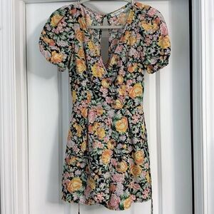 American Eagle floral romper